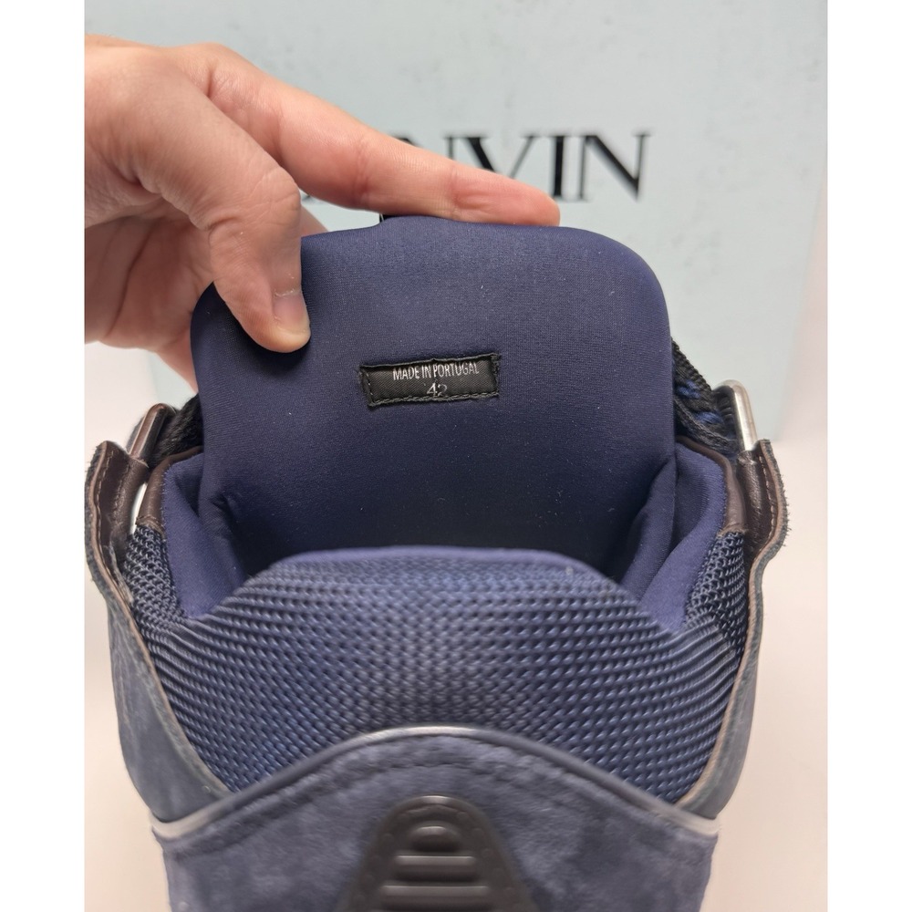 Lanvin Curb Sneaker Navy Size 9 US 42 EU - Picture 7 of 9